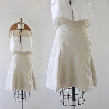 linen flutter skirt - 10 