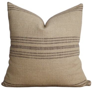 French Vintage Grain Sack Pillow Cover