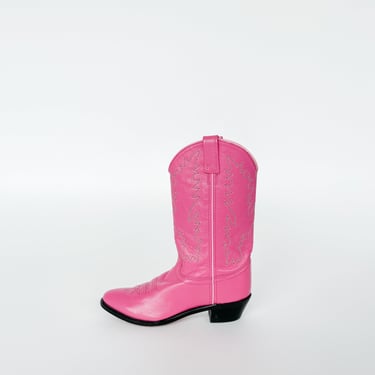 Hot Pink Leather Cowboy Boots (8)