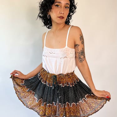 Indian Cotton Mini Skirt