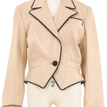 Jitrois Taupe Leather Jacket