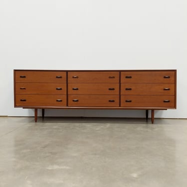 Vintage Mid Century Modern Teak Dresser 