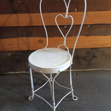 Vintage Mini Ice Cream Parlor Chair 13 x 11 x 28.5