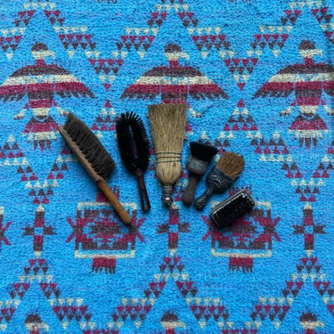Vintage Group of 6 Rustic Brushes 