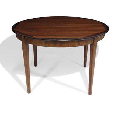 Brazilian Rosewood Round Dining Table with Leaves
