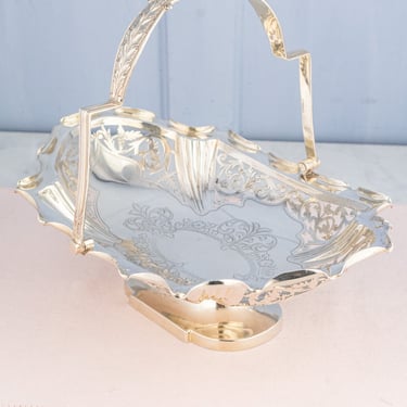 Antique Silverplate Cake Basket