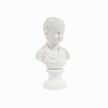 Andrea by Sadek Porcelain Bust Japan Boy Statue Sculpture Vintage 