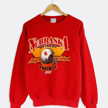Vintage 1995 Nebraska Huskers National Champions Sweatshirt Sz M