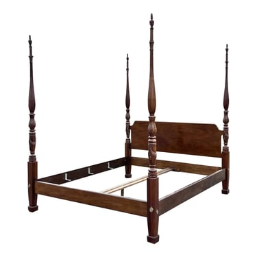 Henredon Aston Court Mahogany Carved Rice Bed - California King 