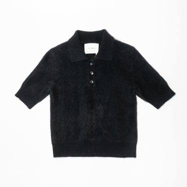 Cashmere Carolyn Sweater in Black Brushed