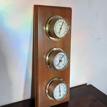 Classic Vintage Sunbeam Barometer Weather Station 