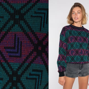 Aria Stripe Geometric Up Sweater