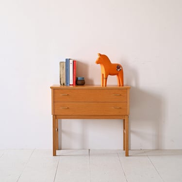 Vintage Scandinavian Oak Chest of Drawers from 1969 