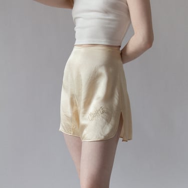 20s Silk Bridal Tap Shorts | XS 