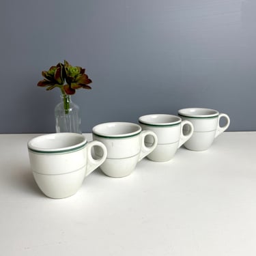 Restaurantware style demitasse cups - set of 4 - vintage 1950s giftware china 