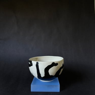 handmade porcelain paint pour bowl 