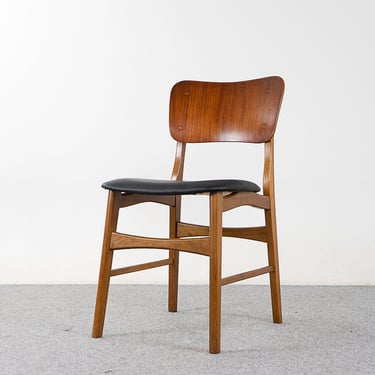 4 Danish Teak & Oak Dining Chairs - (322-037) 