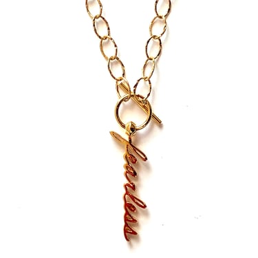 Godfrey and Rose - Fearless Necklace - Gold Vermeil