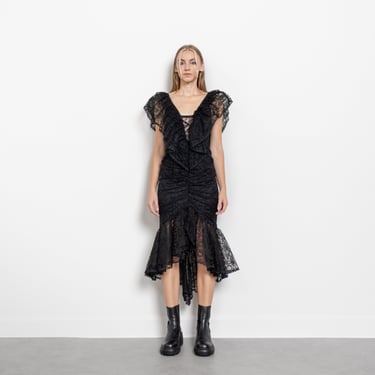 mini goth homecoming dress Eldona A-Line Dotted Tulle Corset Homecoming Dress main image 0