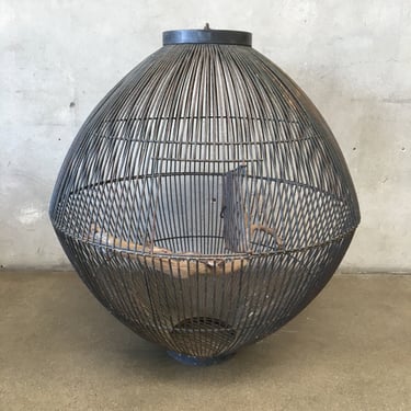 Rare Mid Century Bird Cage
