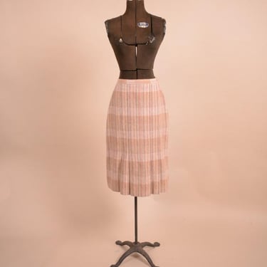 Tan Neutrals Striped Skirt By Givenchy, S