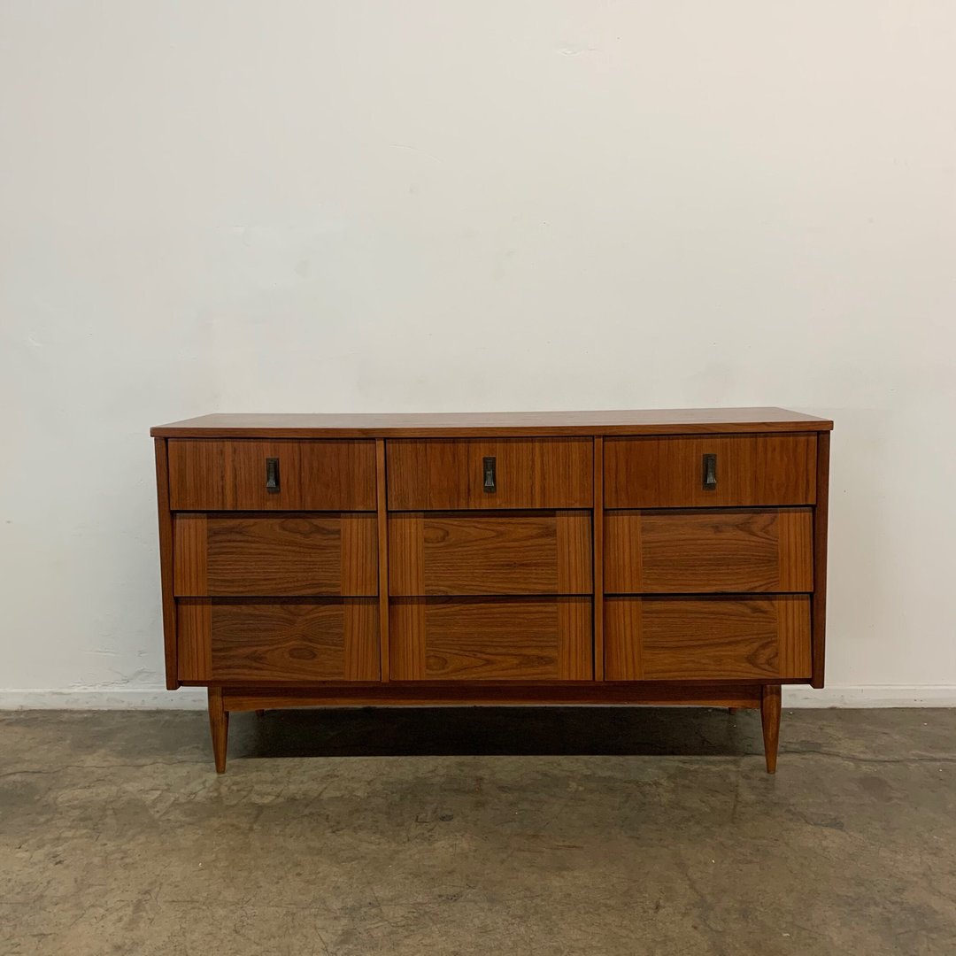 Mid century Louvered lowboy dresser Vintage On Point Los Angeles, CA