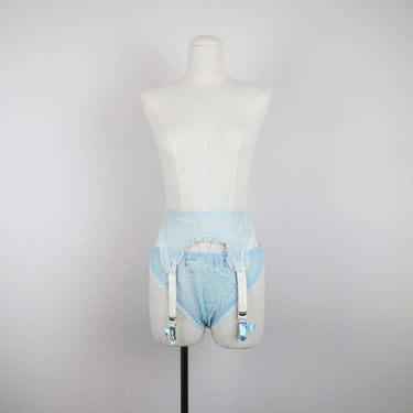 Vintage 1940s garter belt and panties set, knickers, lingerie, boudoir, bridal 
