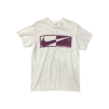 Vintage Nike Burgundy Logo Art T-Shirt 122422LF