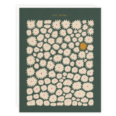 Green Daisies Card