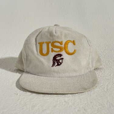 Vintage USC Trojans Corduroy Snapback Hat