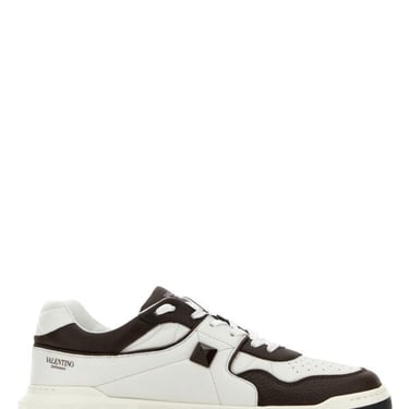 Valentino Garavani Men Two-Tone Nappa Leather One Stud Sneakers