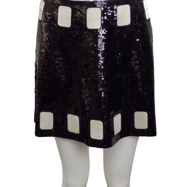 MOSCHINO CHEAP &amp; CHIC- NWT Sequin Film Strip Skirt, Size 10