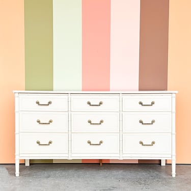 Palm Beach Style Faux Bamboo Dresser