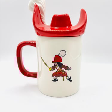 Rae Dunn Disney Captain Hook Mug Cup With Hat Topper -Peter Pan by LeChalet