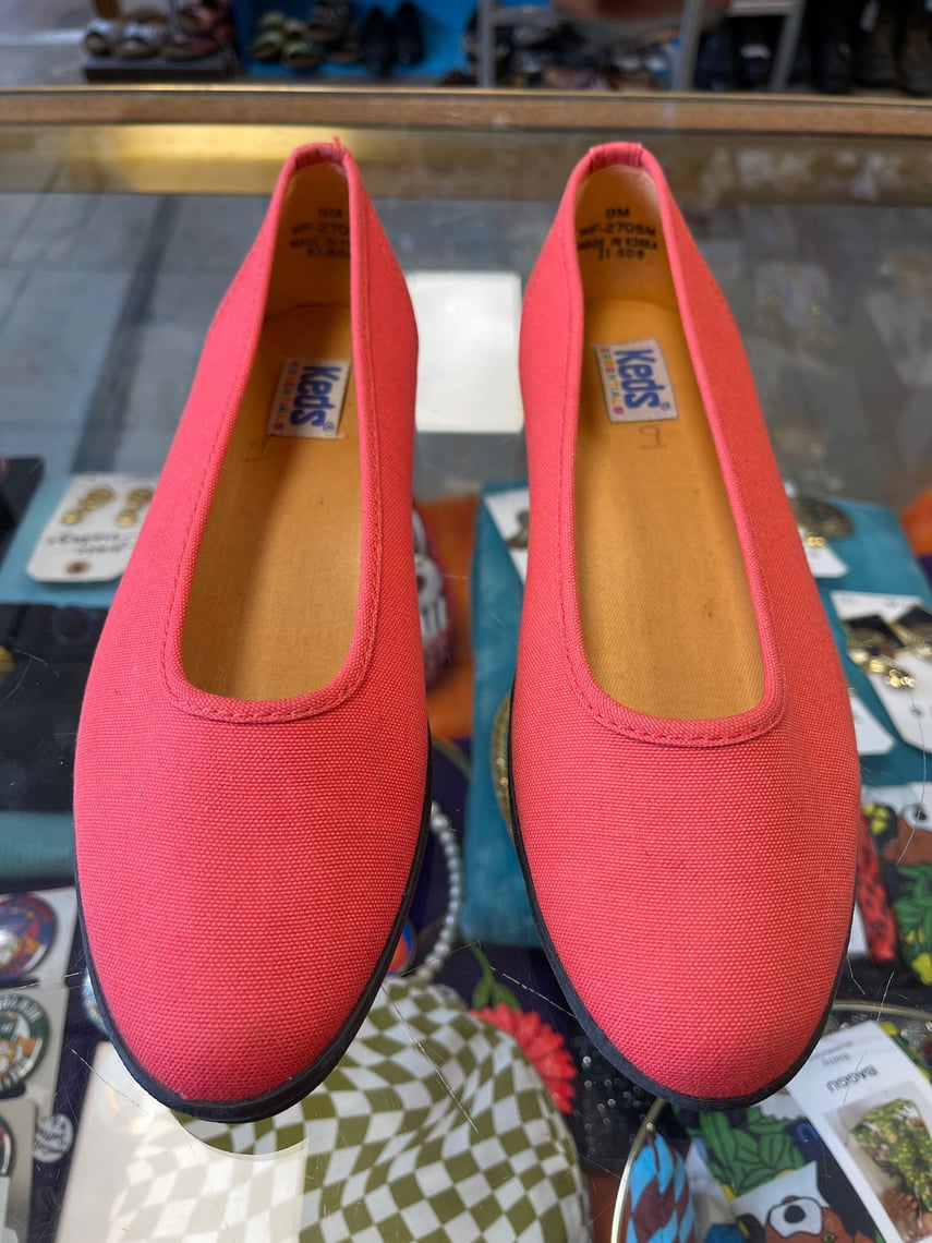 Keds Canvas Sneakers Vintage 1990s Champions essentials orange Women s size 9 Pure Vintage Clothing Stadium District Tacoma WA