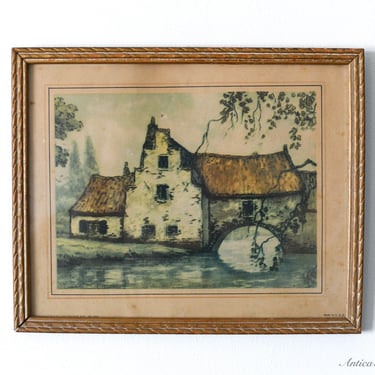 Framed Print of Old English Cottage 