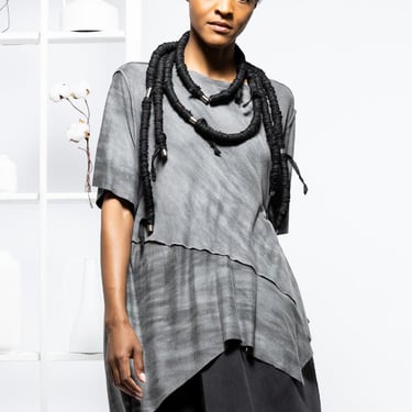 Asymmetry Oversized Draped T-Shirt