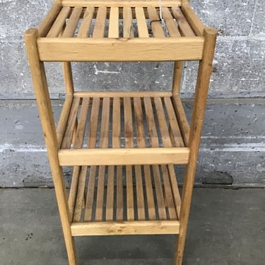 Slatted Oak Plant Stand (Seattle)