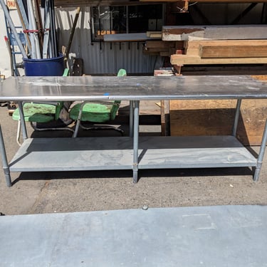 Large Commercial Stainless Steel Prep Table 96 x 34 x 30