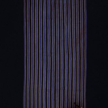 Blue & Black Stripe Turkish Kilim .............. (5'9''x 12'7'')