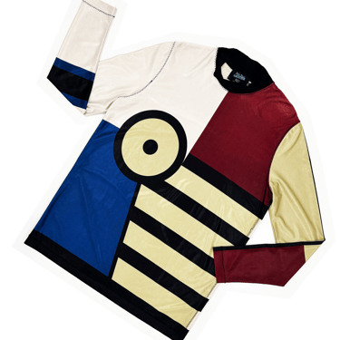 Jean Paul Gaultier S/S 1990 colorblock top