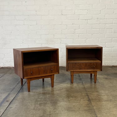 Walnut Nightstands by Bp John - Pair 