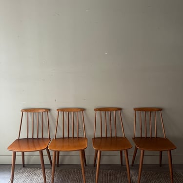 Maple dining chairs. Sold as set of 4.