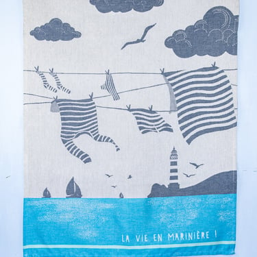 &quot;La Vie en Marinière&quot; Moutet Towel