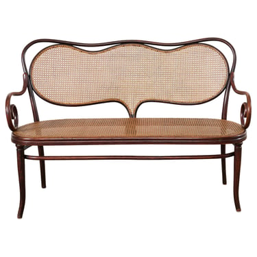 19th Century Thonet No. 5 Bentwood Cane Settee