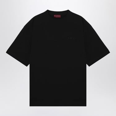 Gucci Oversized Black T-Shirt With Logo Men