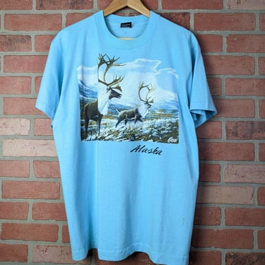 Vintage 90s Outdoor Elk ORIGINAL Nature Tee - Extra Large 