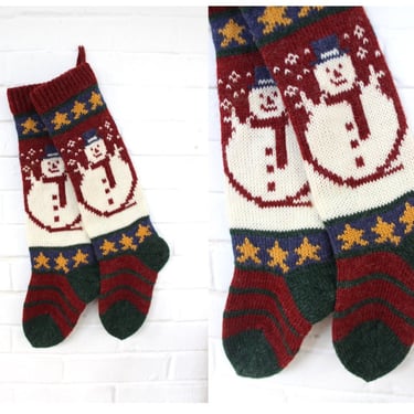 Christmas for Two - 1980's Snowmen Stockings 