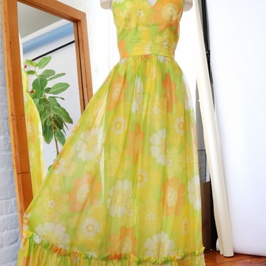 Citrus Floaty Floral Maxi M