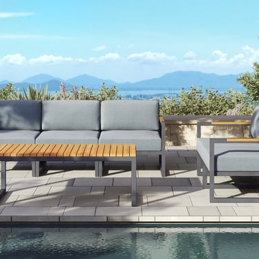 Pacific Aluminum Outdoor Sofa & Loveseat Set